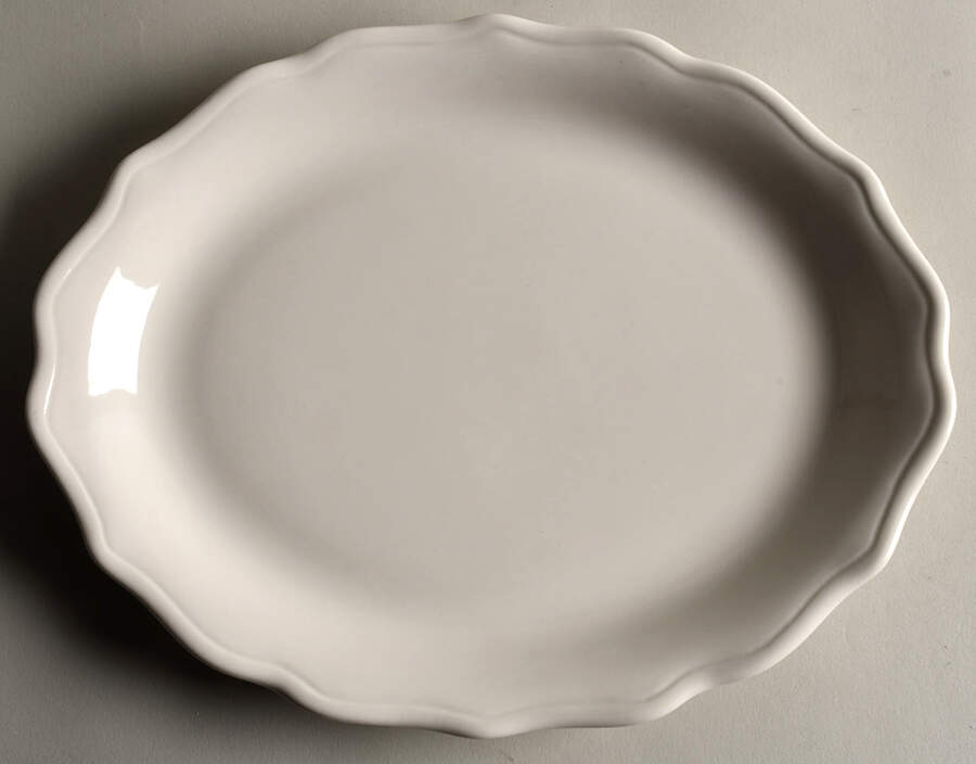 Dawn (Restaurant, All White) 11" Oval Serving Platter by Syracuse-1