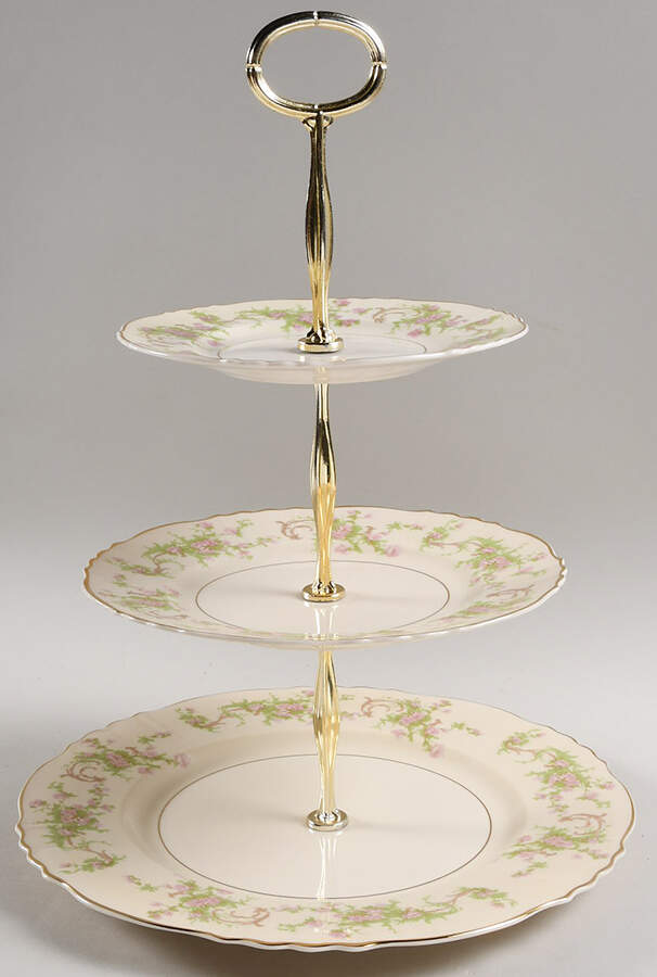 Dearborn 13 7/8"-14 1/4" 3-Tiered Serving Tray(DP,SP,BB) HC by Syracuse-1