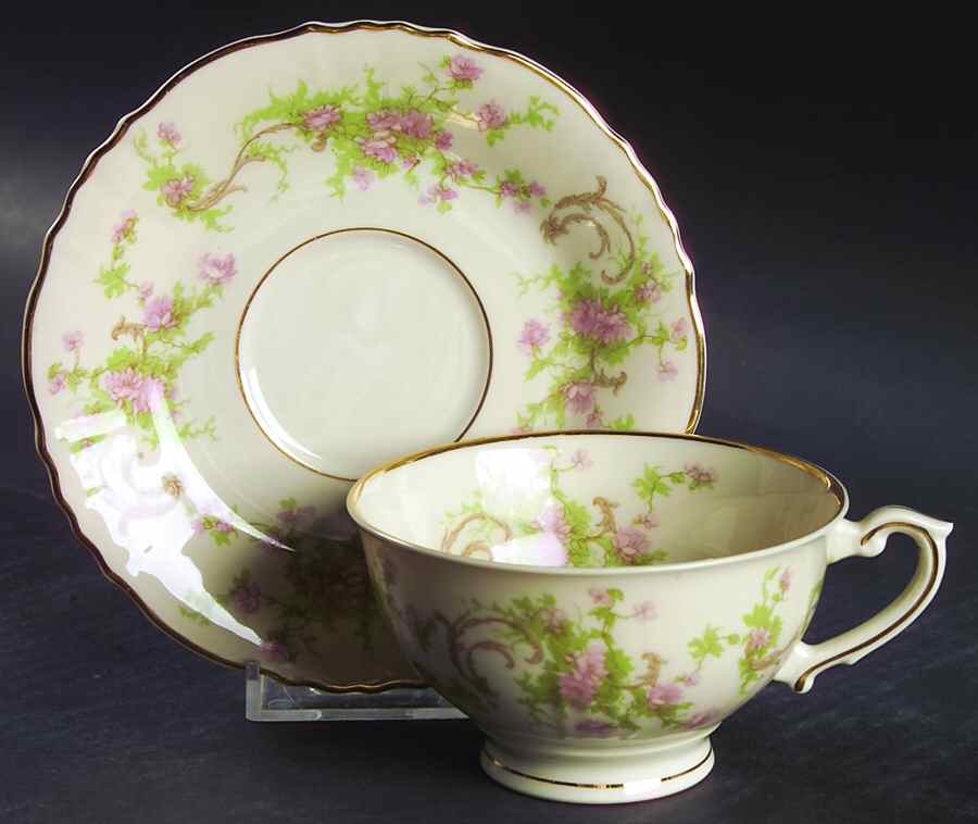 Dearborn Footed Cup & Saucer Set by Syracuse-1