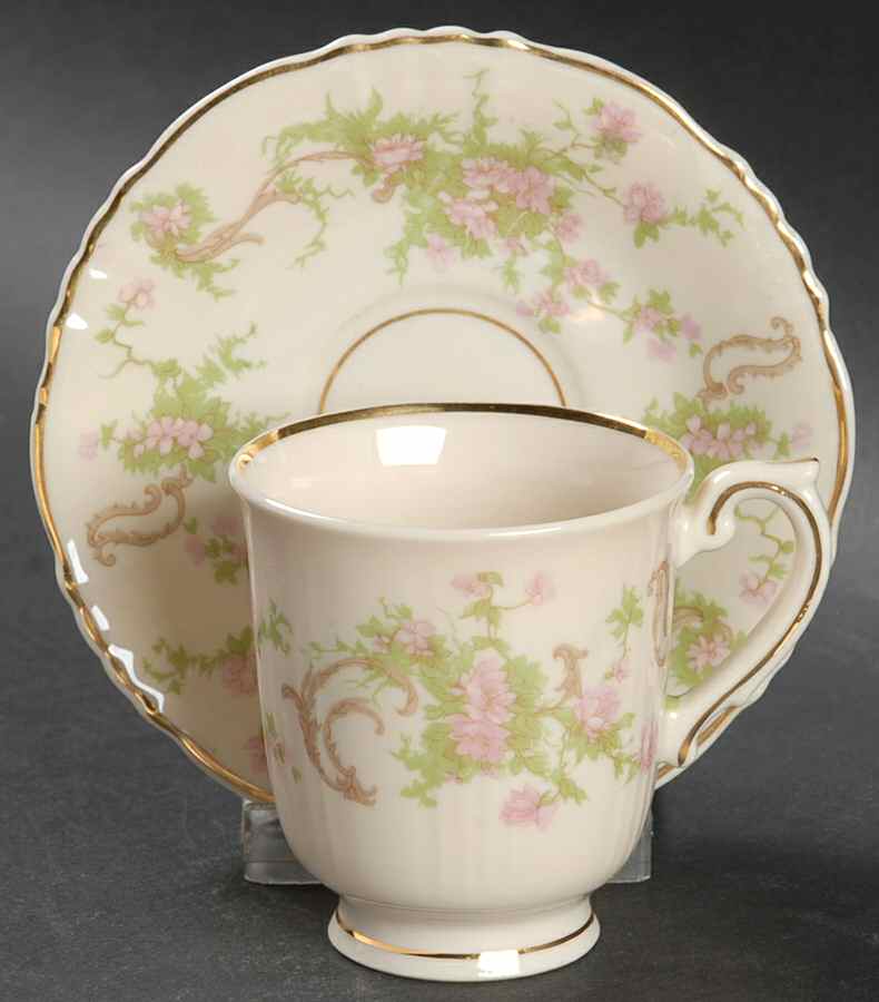 Dearborn Footed Demitasse Cup & Saucer Set by Syracuse-1