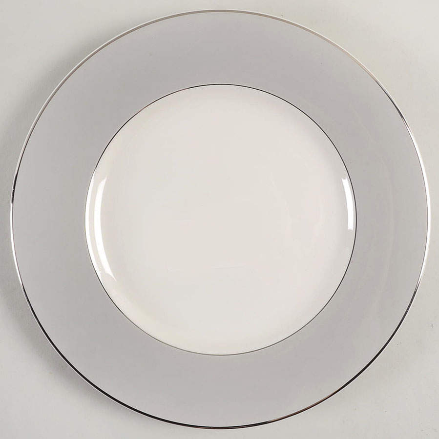 Debutante Gray Dinner Plate by Syracuse-1