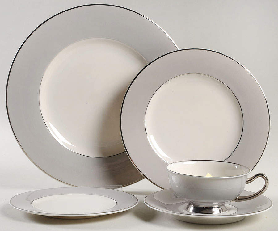 Debutante Gray 5 Piece Place Setting by Syracuse-1