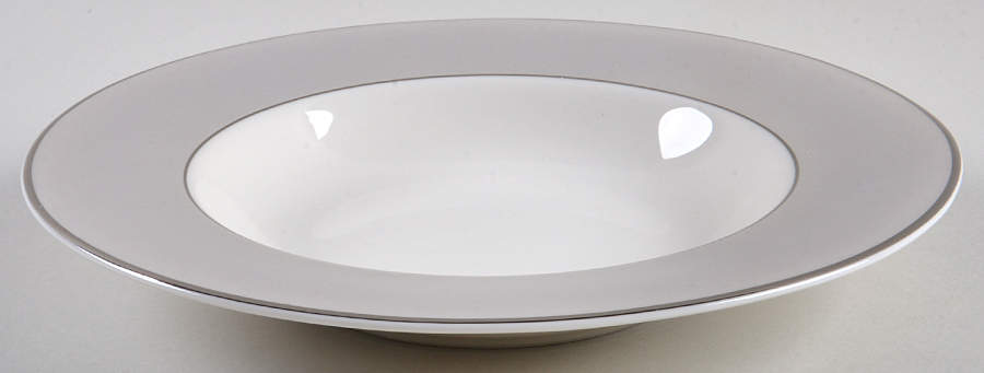 Debutante Gray Rim Soup Bowl by Syracuse-1
