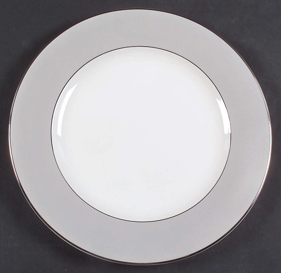 Debutante Gray Large Dinner Plate by Syracuse-1