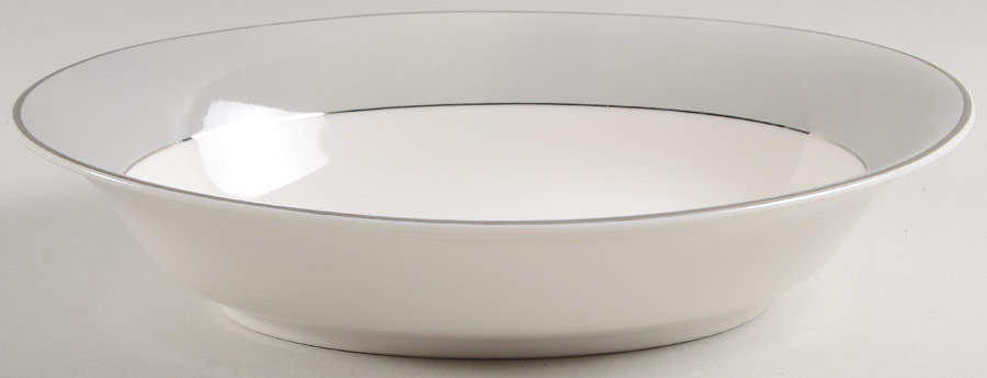 Debutante Gray 10" Oval Vegetable Bowl by Syracuse-1