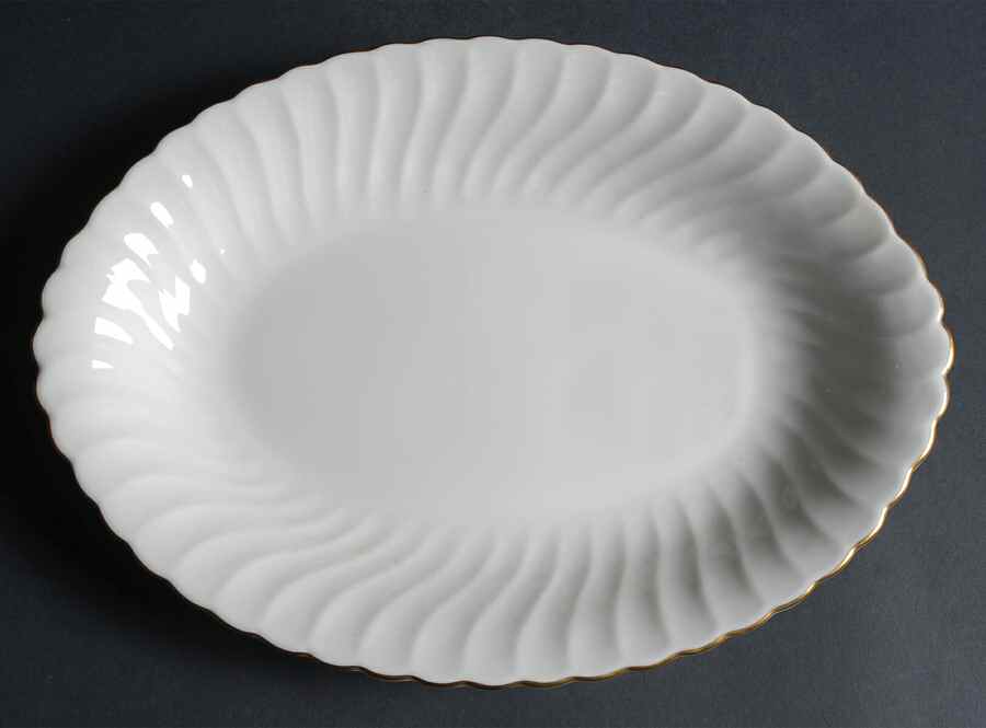 Debonair 12" Oval Serving Platter by Syracuse-1