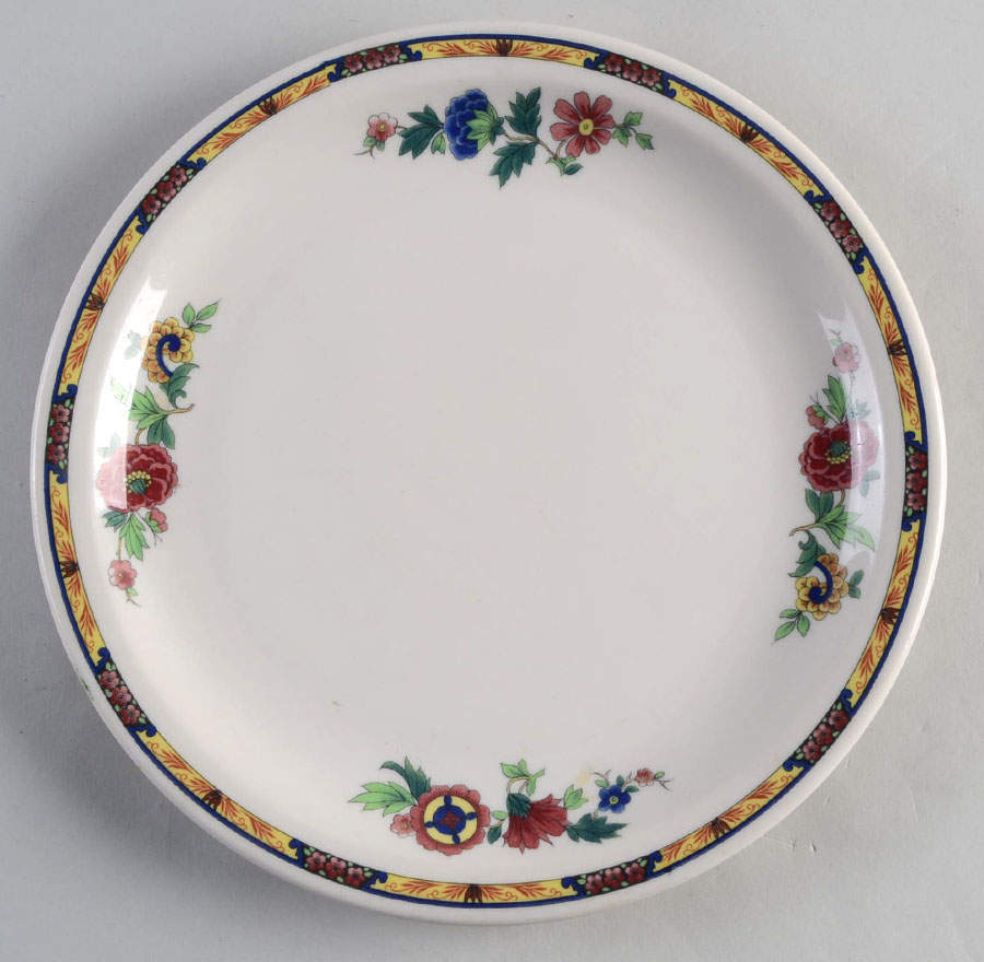 Dewitt Clinton (Pilgrim) Luncheon Plate by Syracuse-1