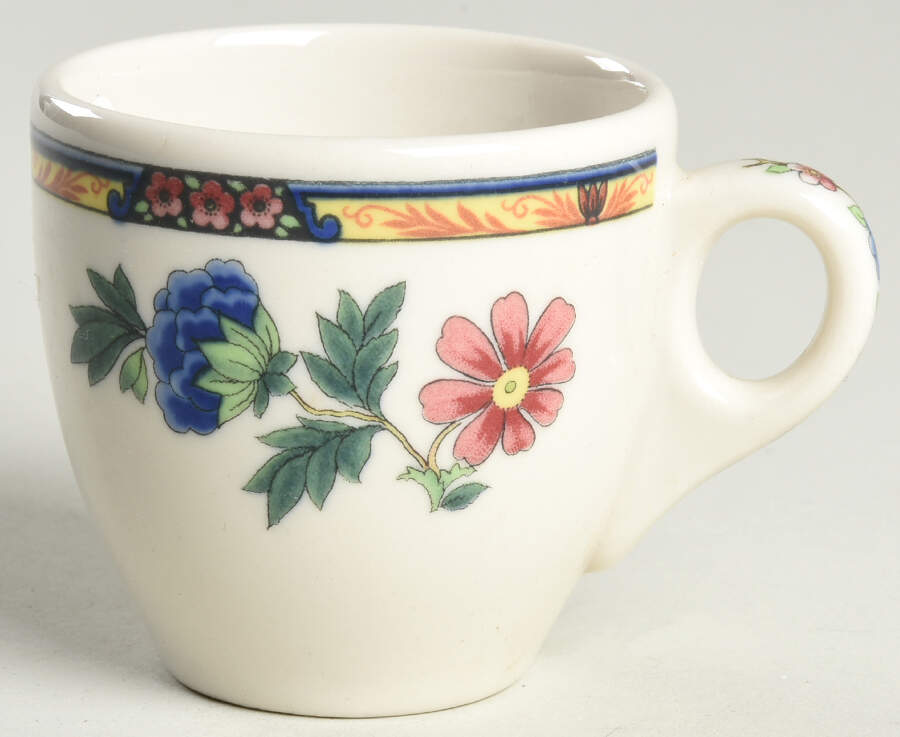 Dewitt Clinton (Pilgrim) Flat Demitasse Cup by Syracuse-1