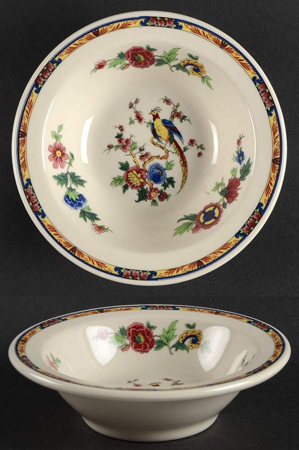 Dewitt Clinton (Pilgrim) Rim Cereal Bowl by Syracuse-1