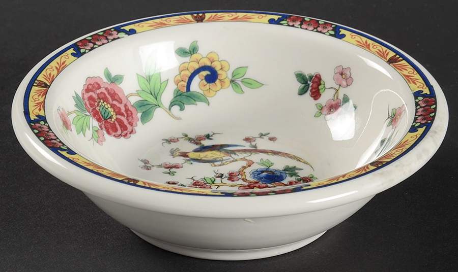 Dewitt Clinton (Pilgrim) Rim Fruit/Dessert (Sauce) Bowl by Syracuse-1