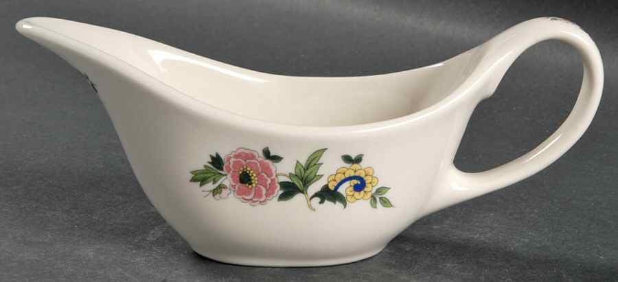 Dewitt Clinton (Pilgrim) Gravy Boat by Syracuse-1