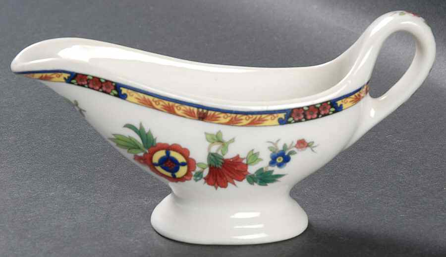 Dewitt Clinton (Pilgrim) Individual Gravy Boat by Syracuse-1