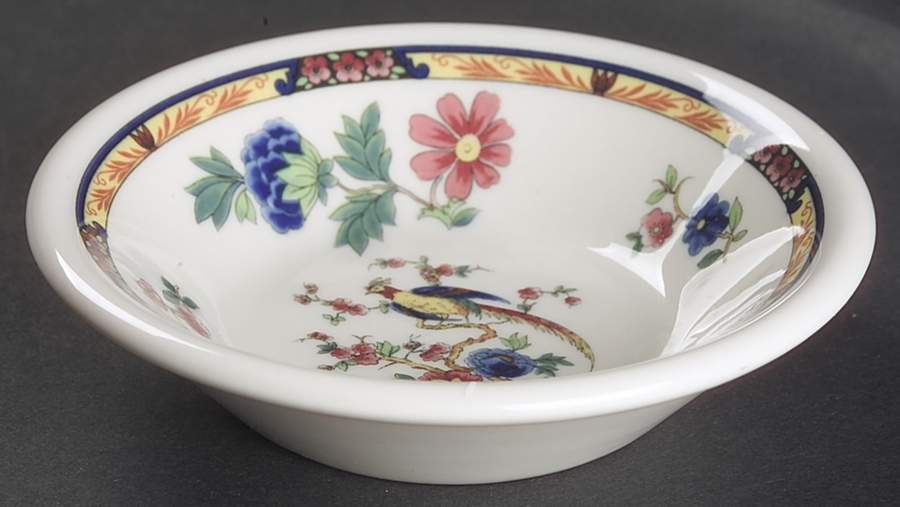 Dewitt Clinton (Pilgrim) Rim Fruit/Dessert (Sauce) Bowl by Syracuse-1