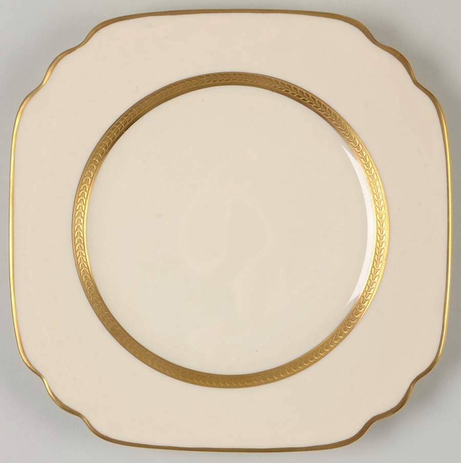 Diane (No Color Band) Square Salad Plate by Syracuse-1