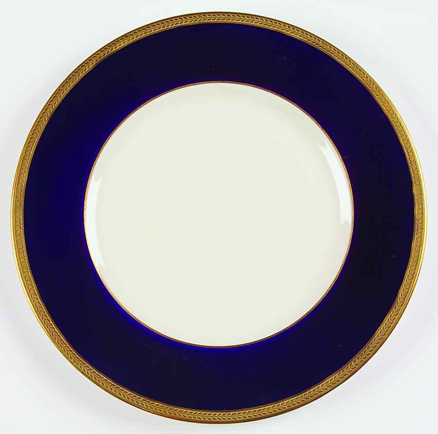Diane Cobalt Blue Band Dinner Plate by Syracuse-1