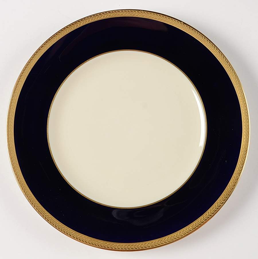 Diane Cobalt Blue Band Luncheon Plate by Syracuse-1