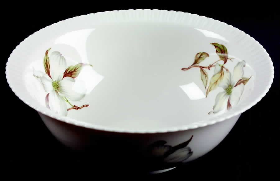 Dogwood (Shelledge, No Trim) 8" Round Vegetable Bowl by Syracuse-1