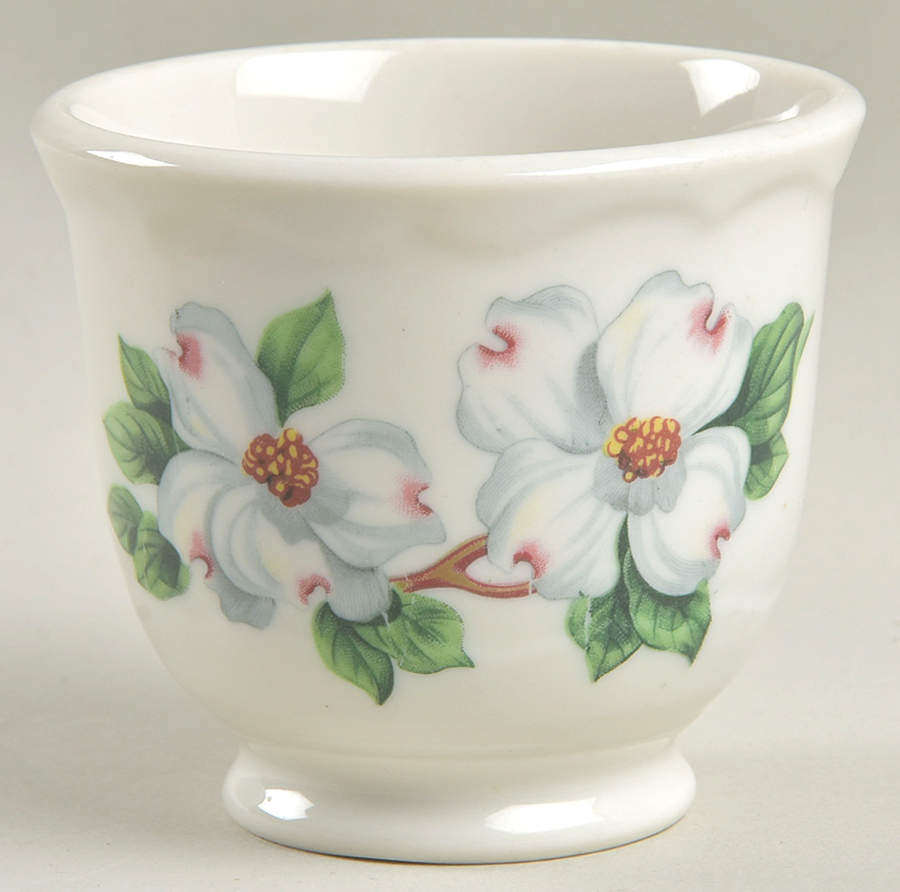 Dogwood (Restaurant, Scalloped, No Trim) Double Egg Cup by Syracuse-1