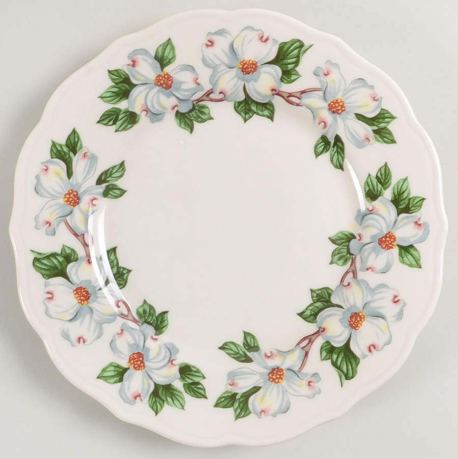 Dogwood (Restaurant, Scalloped, No Trim) Dessert/Pie Plate by Syracuse-1