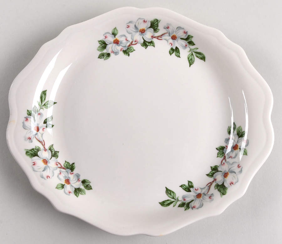 Dogwood (Restaurant, Scalloped, No Trim) 9" Oval Serving Platter by Syracuse-1