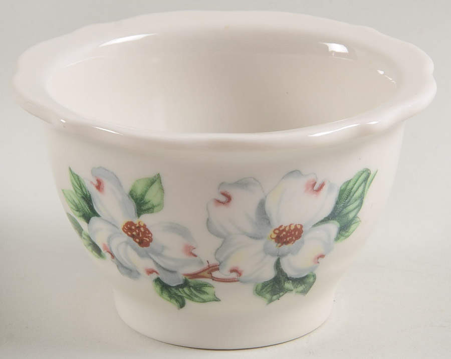 Dogwood (Restaurant, Scalloped, No Trim) Sugar Bowl No Lid by Syracuse-1