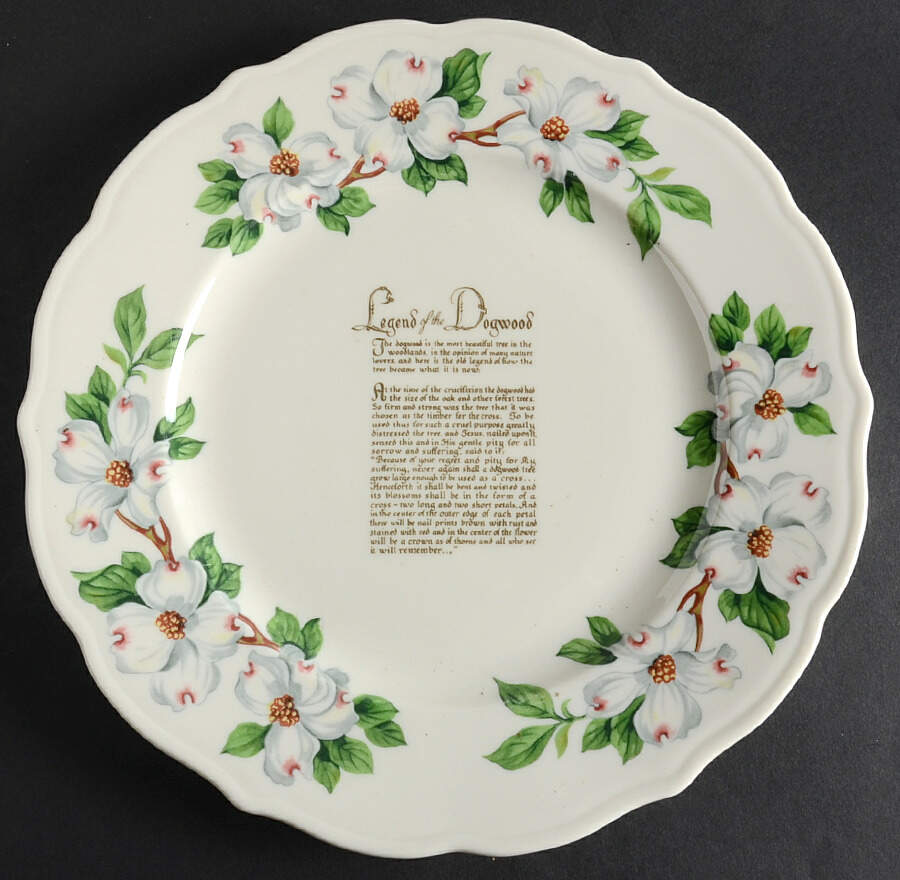 Dogwood (Restaurant, Scalloped, No Trim) Show Or Decorative Plate (Charger) by Syracuse-1