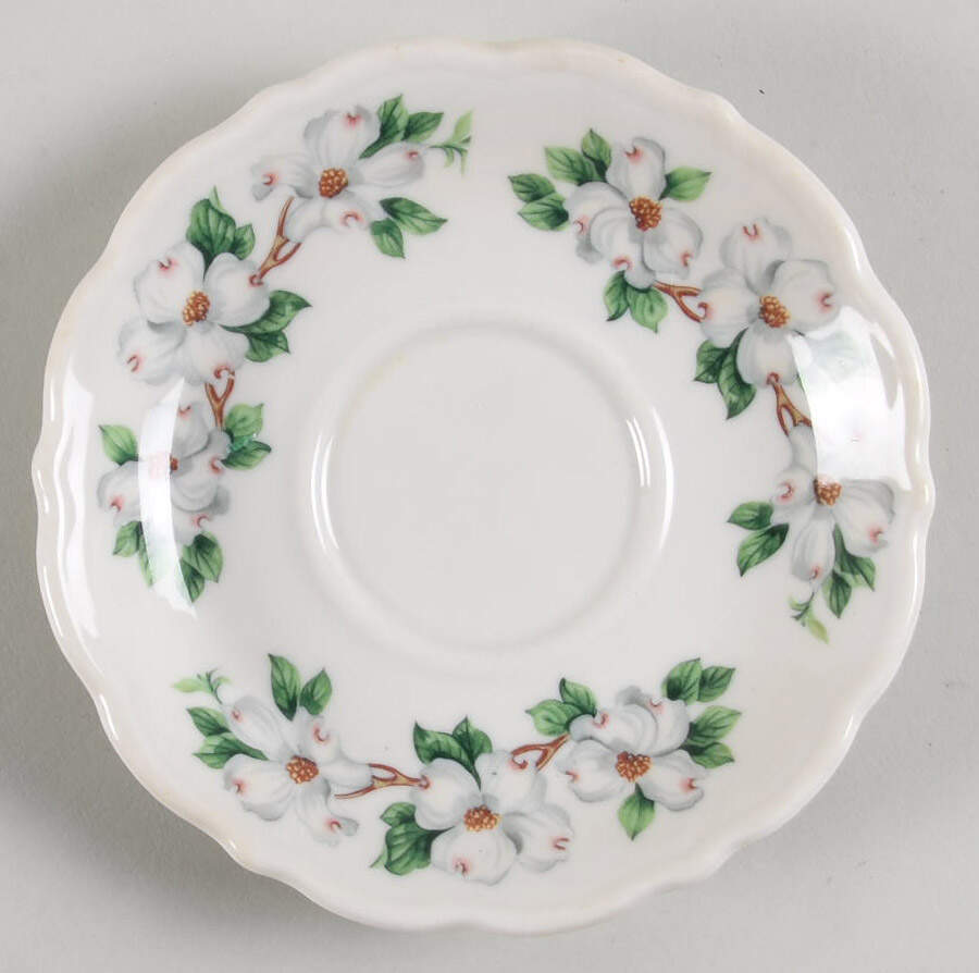 Dogwood (Restaurant, Scalloped, No Trim) Saucer for Flat Cup by Syracuse-1