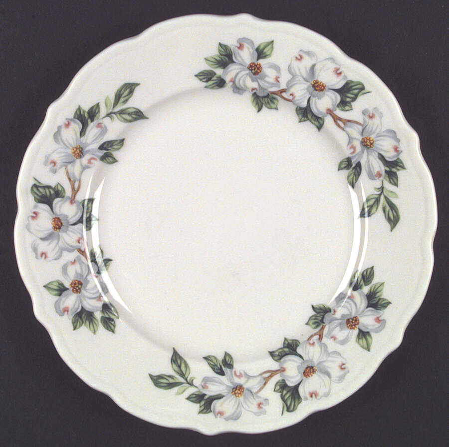 Dogwood (Restaurant, Scalloped, No Trim) Dinner Plate by Syracuse-1