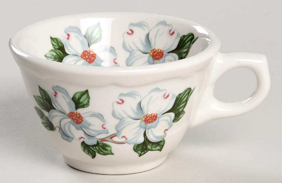 Dogwood (Restaurant, Scalloped, No Trim) Flat Cup by Syracuse-1