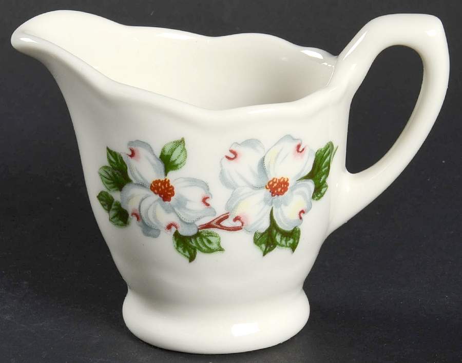 Dogwood (Restaurant, Scalloped, No Trim) Mini Creamer by Syracuse-1