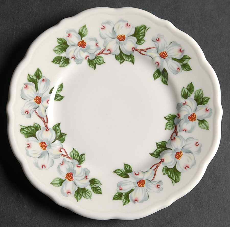 Dogwood (Restaurant, Scalloped, No Trim) Bread & Butter Plate by Syracuse-1