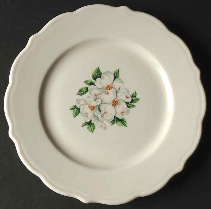 Dogwood (Restaurant, Scalloped, No Trim) Salad Plate by Syracuse-1