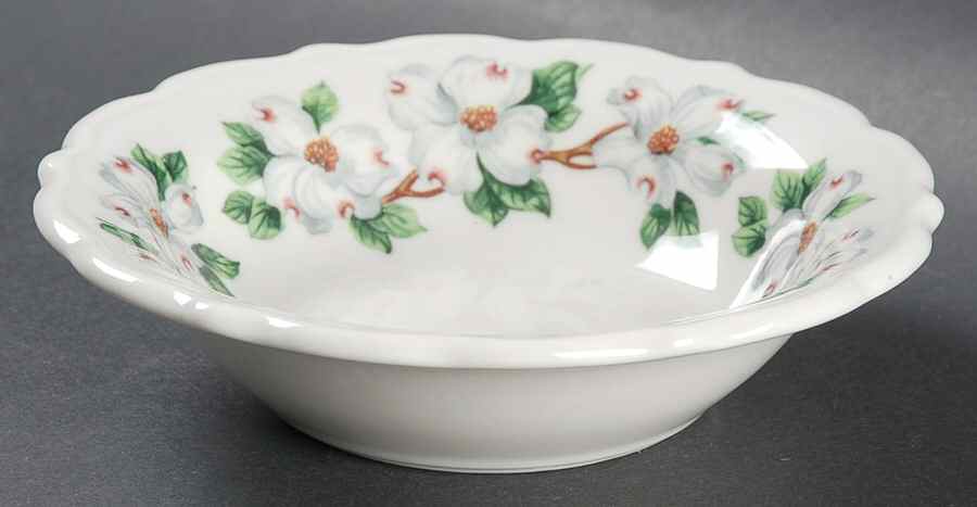 Dogwood (Restaurant, Scalloped, No Trim) Fruit/Dessert (Sauce) Bowl by Syracuse-1