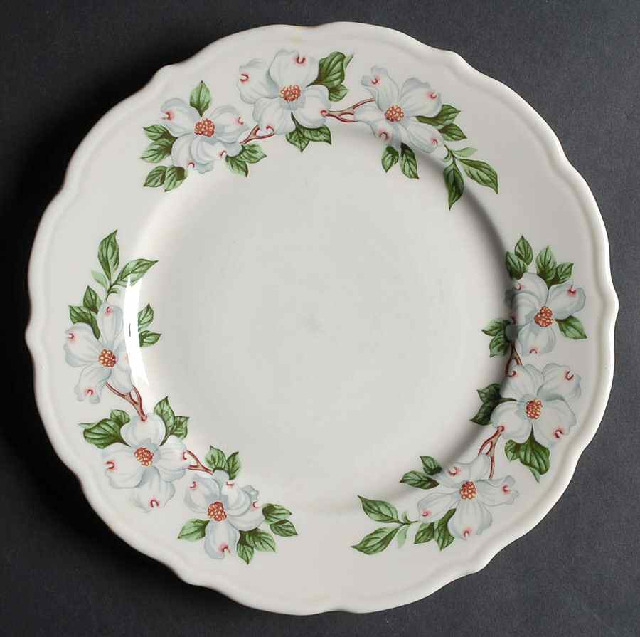 Dogwood (Restaurant, Scalloped, No Trim) Luncheon Plate by Syracuse-1