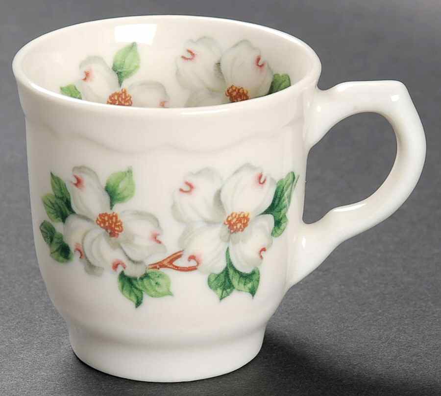 Dogwood (Restaurant, Scalloped, No Trim) Flat Demitasse Cup by Syracuse-1