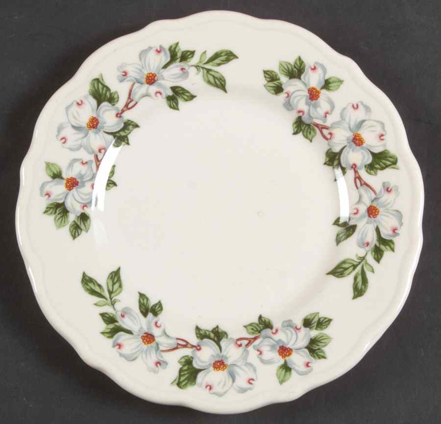 Dogwood (Restaurant, Scalloped, No Trim) Bread & Butter Plate by Syracuse-1