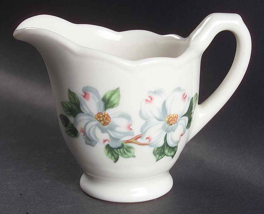 Dogwood (Restaurant, Scalloped, No Trim) Mini Creamer by Syracuse-1