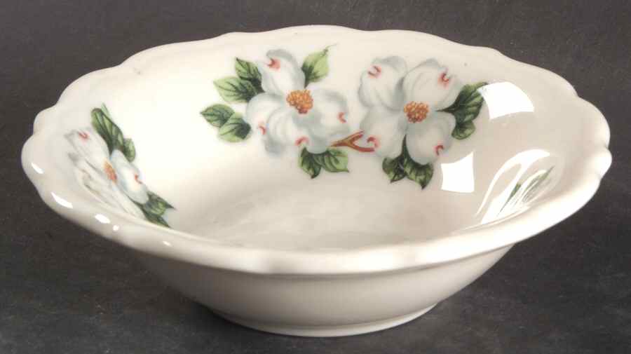Dogwood (Restaurant, Scalloped, No Trim) Fruit/Dessert (Sauce) Bowl by Syracuse-1