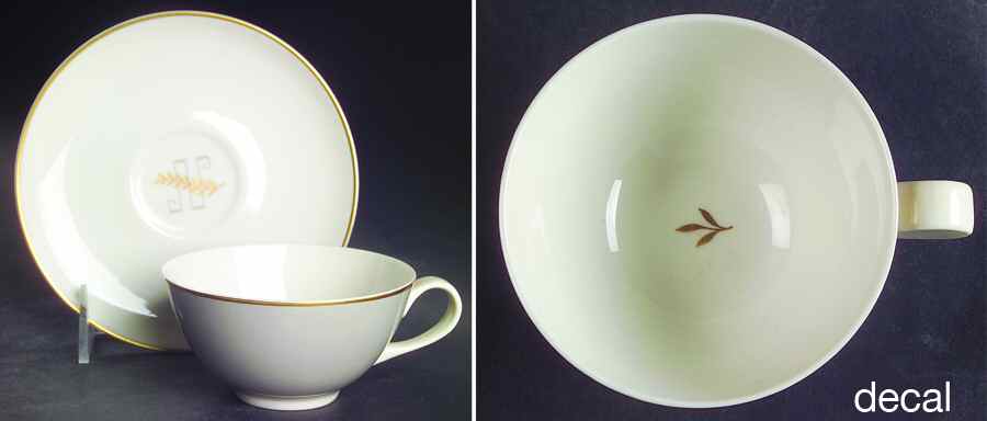 Dorian Flat Cup & Saucer Set by Syracuse-1