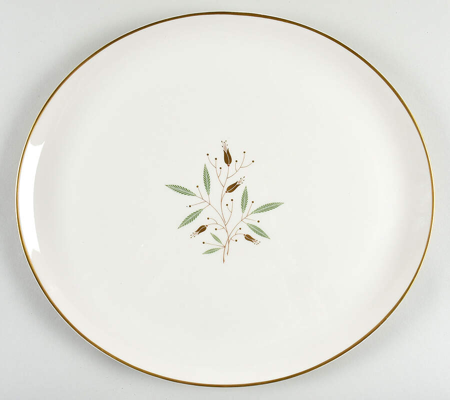 Elegance 14" Oval Serving Platter by Syracuse-1