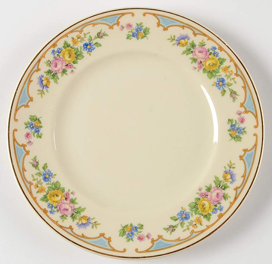 Ensley Blue Salad Plate by Syracuse-1