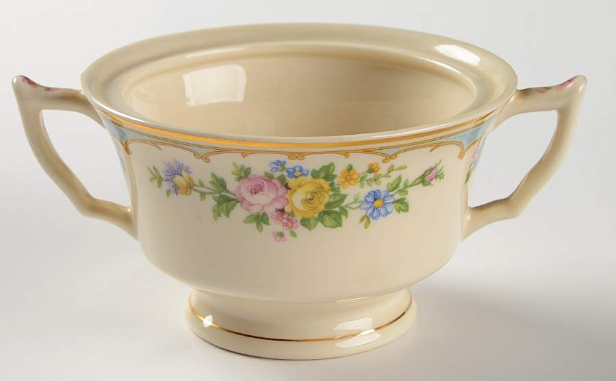 Ensley Blue Sugar Bowl No Lid by Syracuse-1