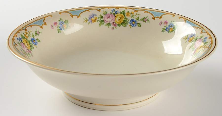 Ensley Blue 8" Round Vegetable Bowl by Syracuse-1