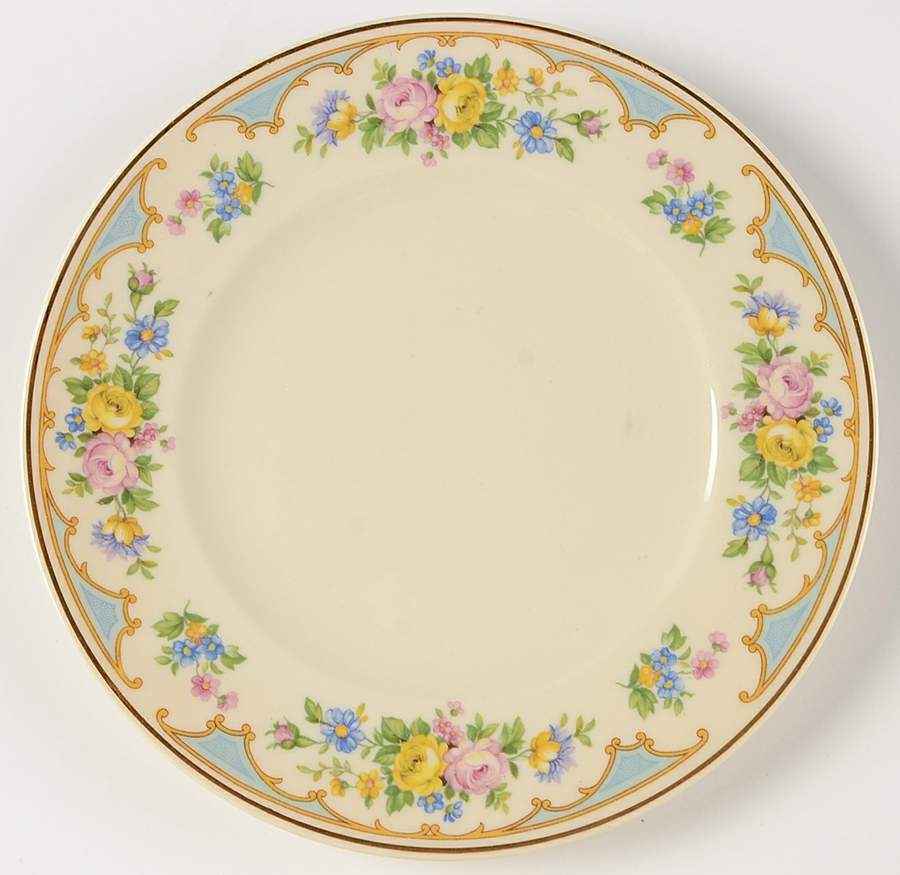Ensley Blue Dessert/Pie Plate by Syracuse-1