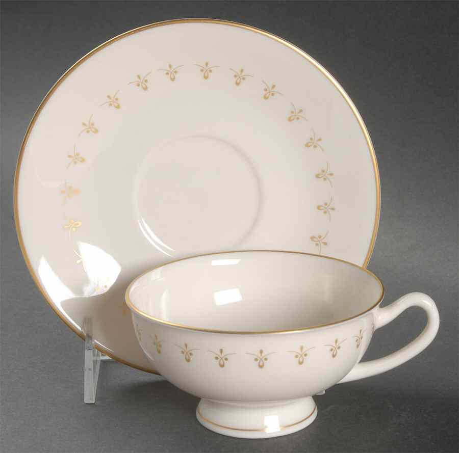 First Love Footed Cup & Saucer Set by Syracuse-1
