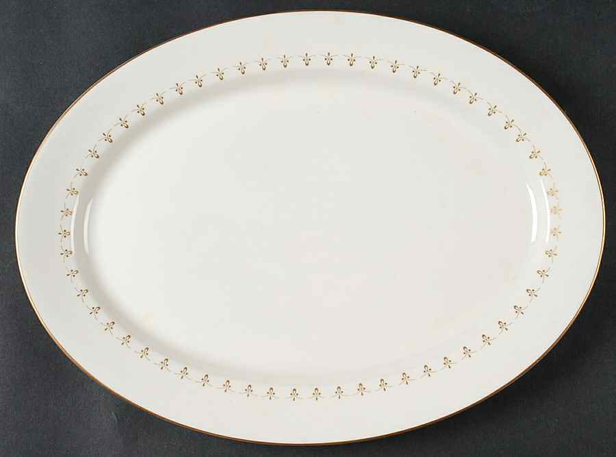First Love 14" Oval Serving Platter by Syracuse-1
