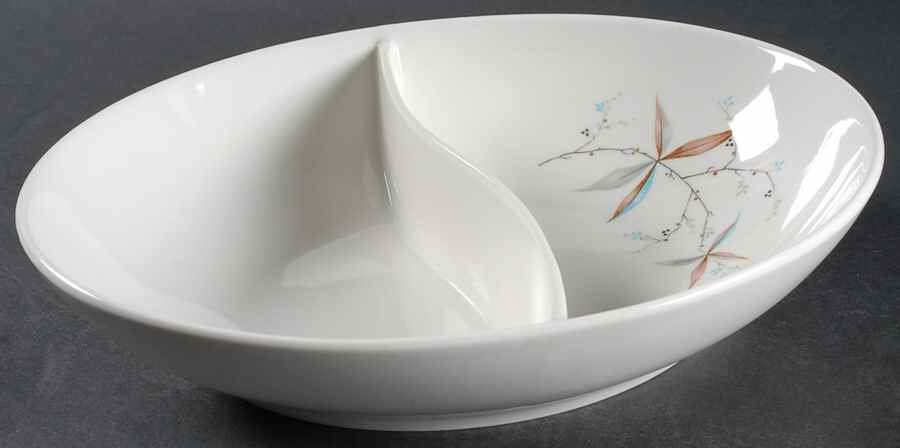 Finesse 10" Oval Divided Vegetable Bowl by Syracuse-1