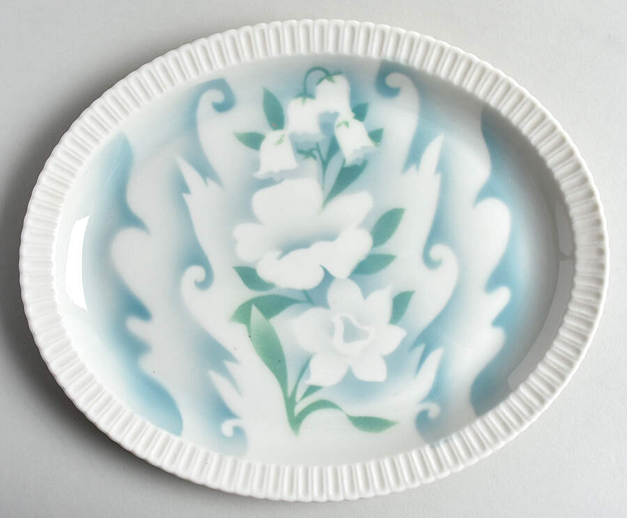 Floral Fantasy 11" Oval Serving Platter by Syracuse-1