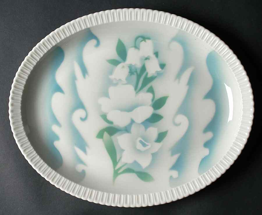 Floral Fantasy 13" Oval Serving Platter by Syracuse-1