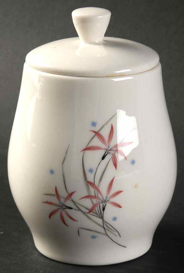 Flame Lily Sugar Bowl & Lid (Juice Tumbler) by Syracuse-1